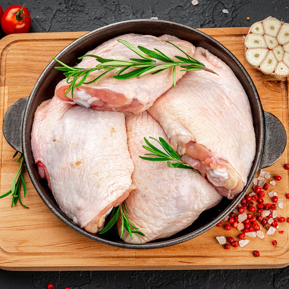 Chicken Thigh Cutlets (Skin On Bone In) (1kg)